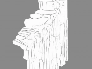 li village - stone material 01 3D Model