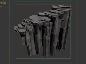 li village - stone material 01 3D-Modell