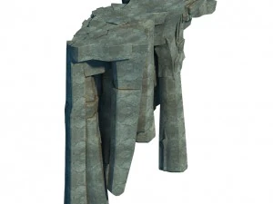 li village - stone material 02 3D Model