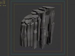 li village - stone material 02 3D-Modell