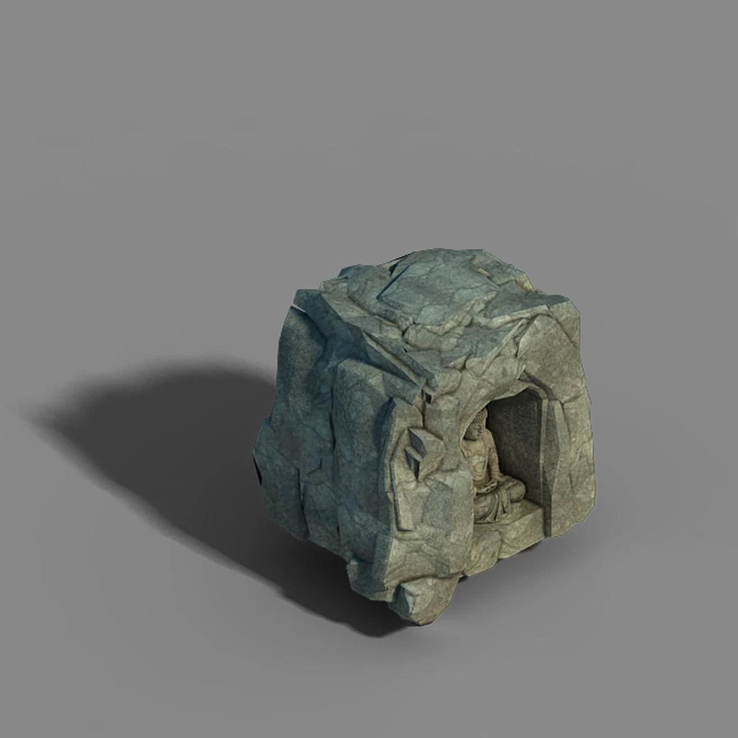 li village - stone material 03 3D Model .c4d .max .obj .3ds .fbx .stl .blend