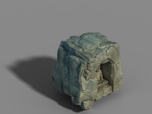 li village - stone material 03 3D मॉडल