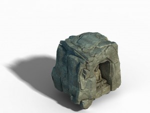 li village - stone material 03 3D Модель