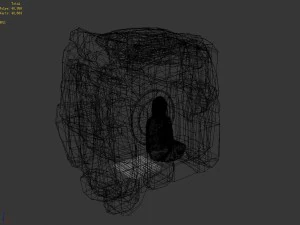 li village - stone material 03 3D Model