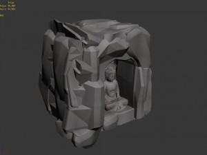 li village - stone material 03 3D Модель