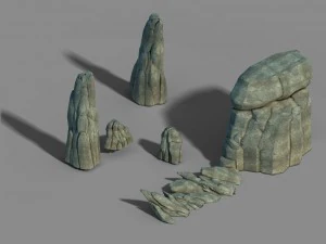 vila li - material de pedra 04 Modelo 3D