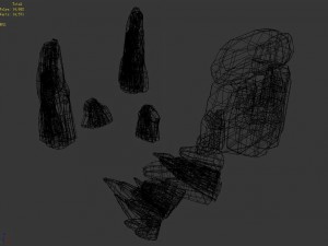 li village - stone material 04 Model 3D