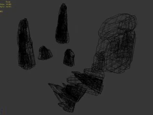 li village - stone material 04 3D Model