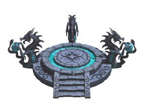 dragon type - stone array - altar 32 3D 模型