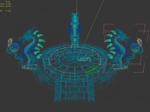 dragon type - stone array - altar 32 3D 模型