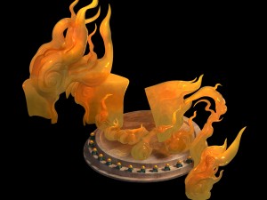 demon palace - base - six hand buddha 3D मॉडल