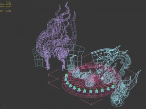 demon palace - base - six hand buddha 3D मॉडल