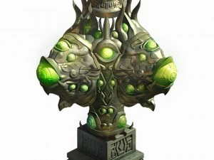 magic palace - statue - more eye strange 01 3D Model