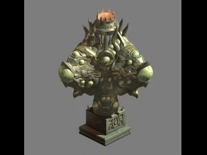 magic palace - statue - more eye strange 01 3D Model