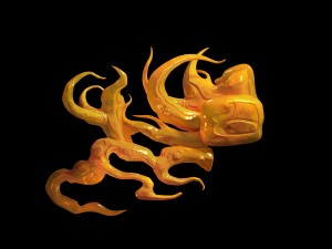 magic palace - yellow glass 01 Model 3D
