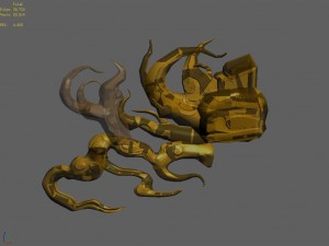 magic palace - yellow glass 01 Model 3D