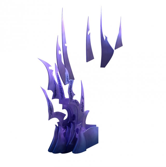 devil palace - devil headdress 03 3D 모델 .c4d .max .obj .3ds .fbx .stl .blend 