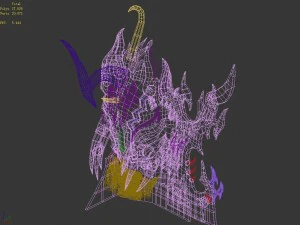 devil palace - devil head picture 01 3D Model