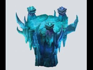 magic palace - mountain - platform 01 3D Модель