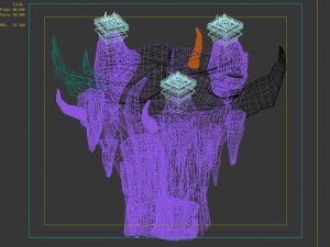 magic palace - mountain - platform 01 Model 3D