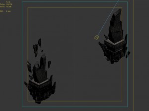 magic palace - mountain - stone tablet 3D Model