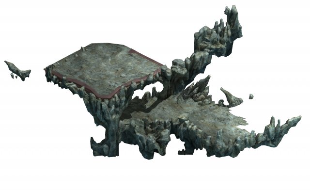 magic palace - mountain gravel 06 3D 模型 .c4d .max .obj .3ds .fbx .stl .blend