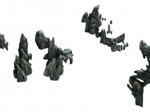 magic palace - mountain gravel 07 Model 3D