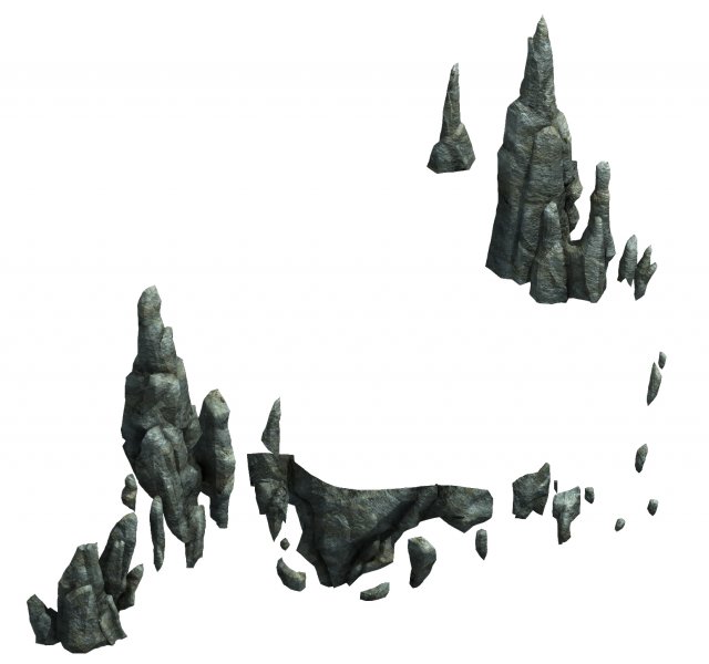 demon palace - mountain gravel 08 Modelo 3D .c4d .max .obj .3ds .fbx .stl .blend 