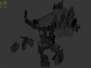 demon palace - mountain gravel 09 Model 3D
