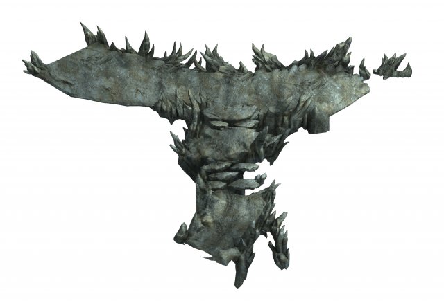 demon palace - mountain gravel 10 3D Model .c4d .max .obj .3ds .fbx .stl .blend 