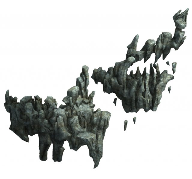 magic palace - mountain gravel 11 3D Model .c4d .max .obj .3ds .fbx .stl .blend 