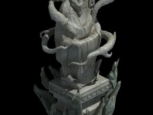 demon palace - mysterious statues 01 3D मॉडल