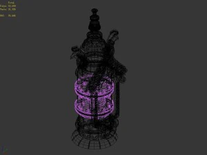 devil palace - stele 002 3D Model