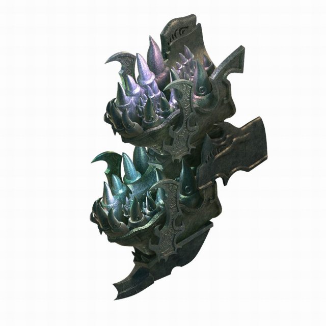 demon palace - decorating fangs 01 3D Model .c4d .max .obj .3ds .fbx .stl .blend 