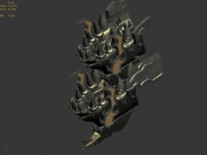 demon palace - decorating fangs 01 3D Model