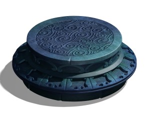 demon palace - religion - buddha base 001 3D Model
