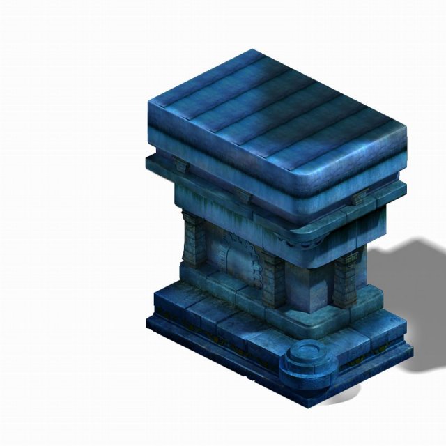 magic palace - religion - buddha base 002 3D Model .c4d .max .obj .3ds .fbx .stl .blend 