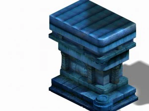 magic palace - religion - buddha base 002 3D Model