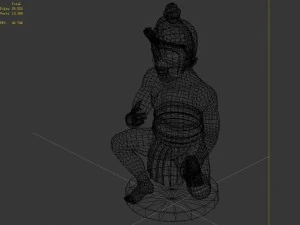 magic palace - religion - buddha statue 004 3D Model