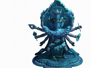 demon palace - religion - avalokitesvara 05 3D Model