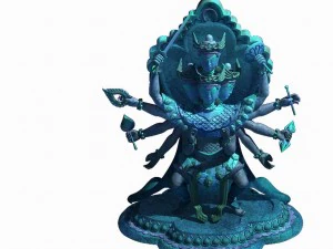demon palace - religion - avalokitesvara 05 3D Model