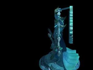demon palace - religion - avalokitesvara 05 3D Model