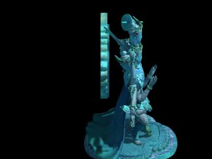 demon palace - religion - avalokitesvara 05 3D Model