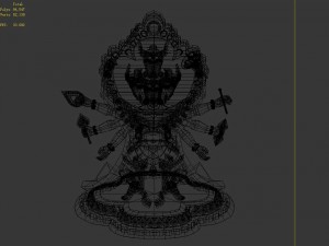 demon palace - religion - avalokitesvara 05 3Dモデル