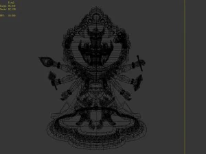 demon palace - religion - avalokitesvara 05 3D Model