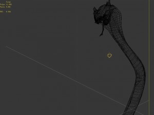 magic palace - religion - stone snake 01 3Dモデル