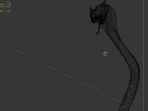 magic palace - religion - stone snake 01 3D Model