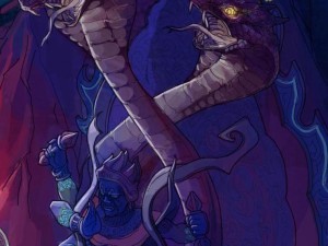 magic palace - religion - stone snake 02 3Dモデル