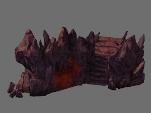 magic mountain - mountain cliff 01 3D मॉडल