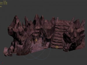 magic mountain - mountain cliff 01 3D Model